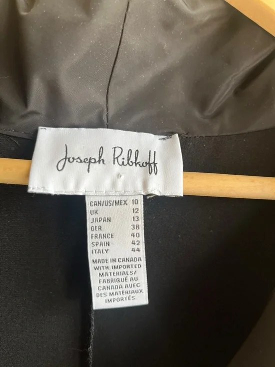 Joseph Ribkoff Black Sleeveless Mock Neck Tunic Top Pocket Size 10 - Picture 14 of 15